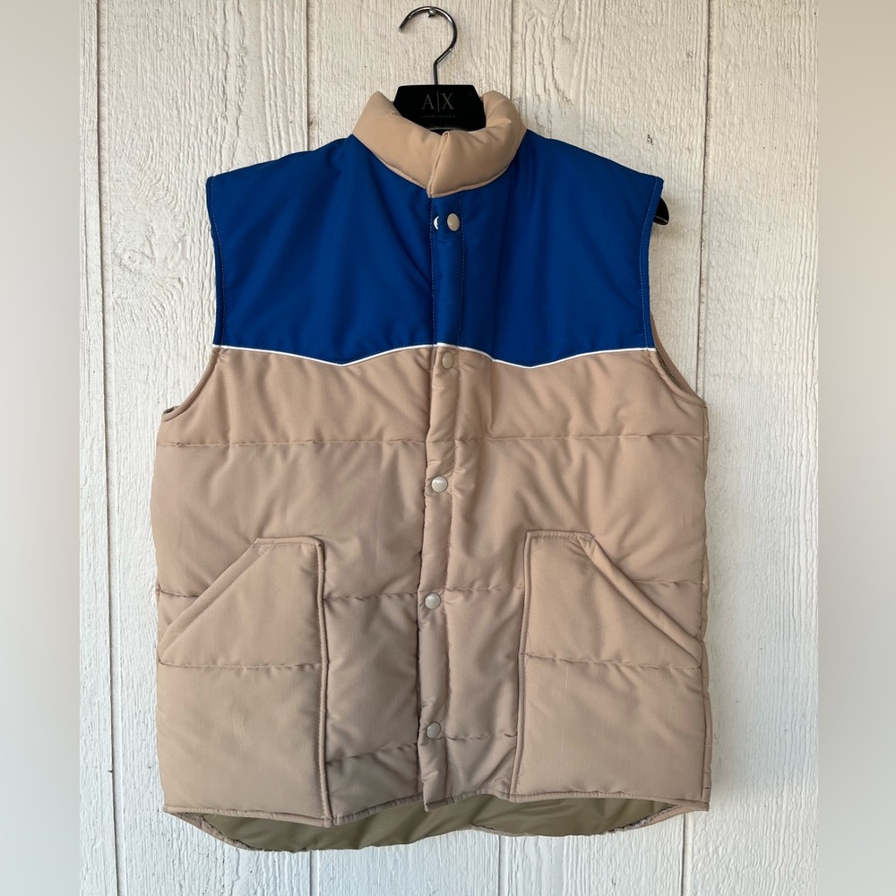 Vintage Upstream Western Puffer Vest M